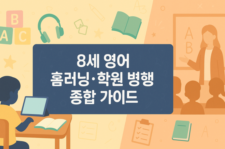  8세 영어 홈러닝·학원 병행 종합 가이드
