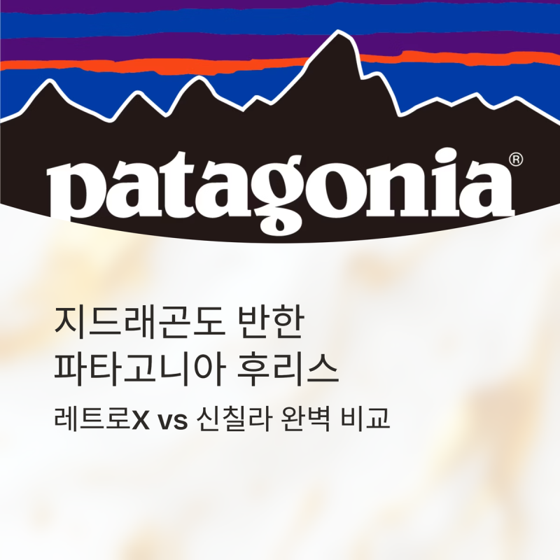 지드래곤도 반한 겨울 필수템! 파타고니아 레트로X vs 신칠라 후리스 자켓 완벽 비교