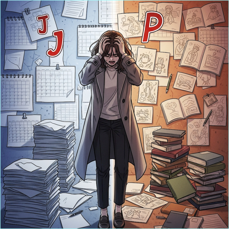  MBTI 과몰입러 필독! 당신의 유형(J/P)에 따라 인생전략이 완전히 달라지는 이유