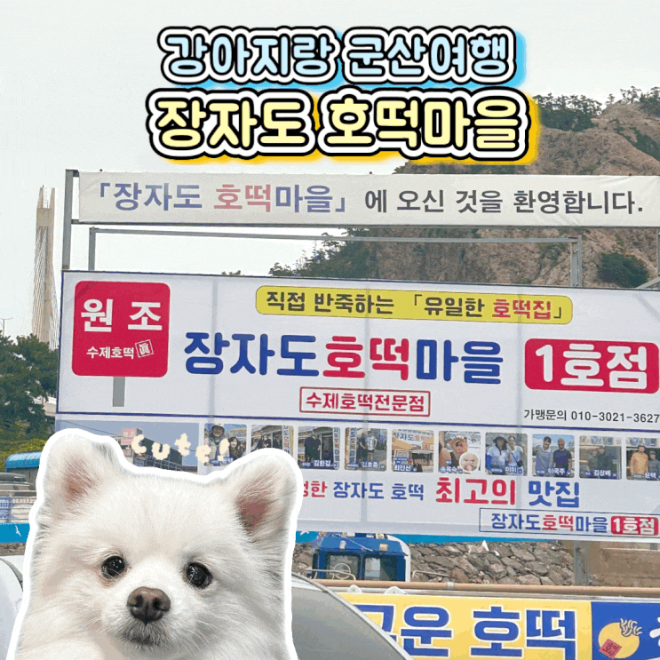  군산 애견 동반 가볼 만한 곳 장자도 호떡 마을