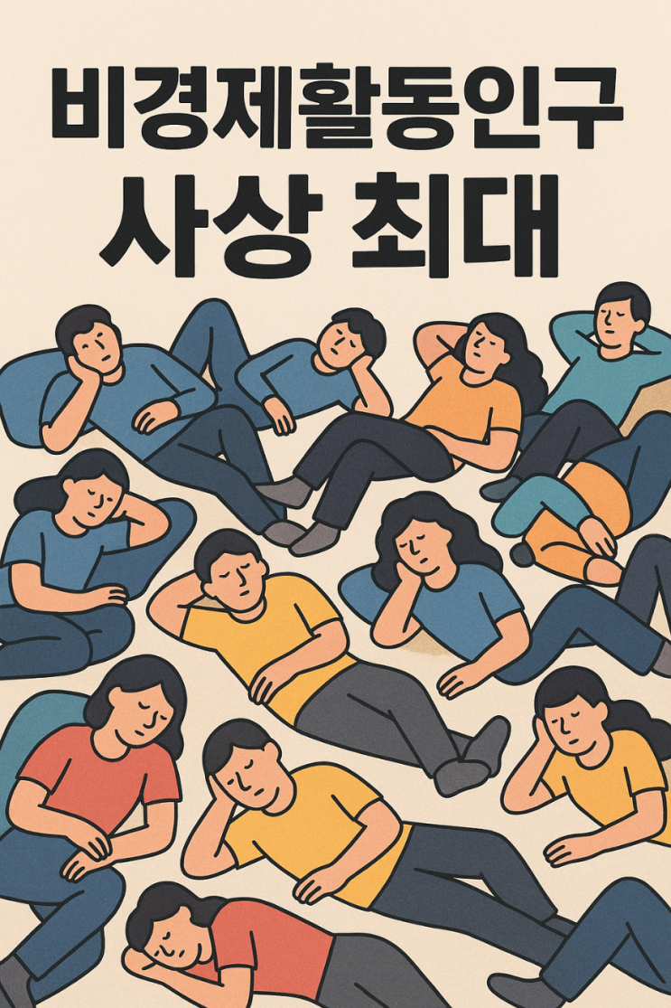  비경제활동인구 사상 최대, 쉬는 사람이 너무 많다!. 문제는 뭘까?