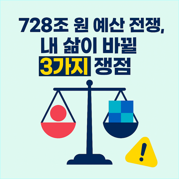  728조 원 예산 전쟁 시작. 내년 국가 예산, 내 삶에 어떤 영향 주나? 핵심 쟁점 3가지
