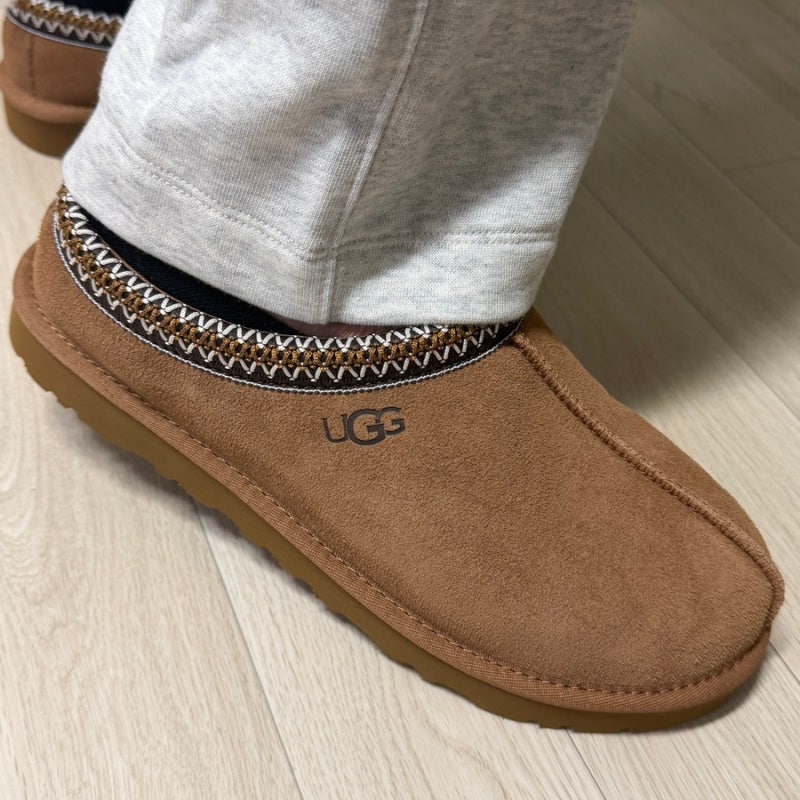ugg 미국어그 남자 타스만 체스넛 270mm 착용샷 후기 +사이즈 꿀팁 남자 크리스마스 선물 추천