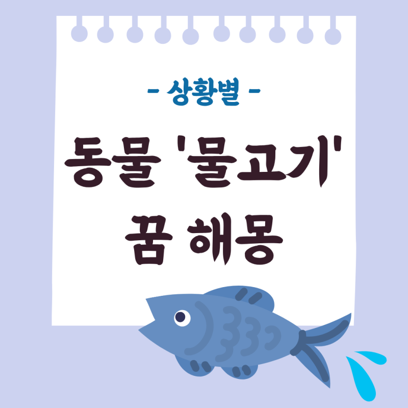 물고기 꿈 해몽｜상황별 길몽 흉몽｜잡는 꿈｜먹는 꿈｜키우는 꿈｜죽은 물고기｜어항 속 ....