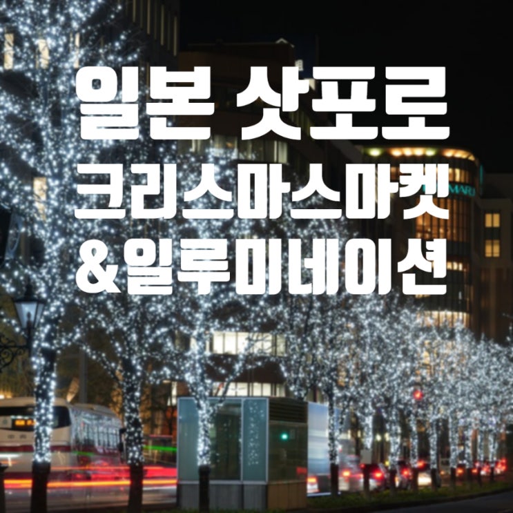 [여행정보] 25년 삿포로 크리스마스 마켓 축제 일정 및 위치