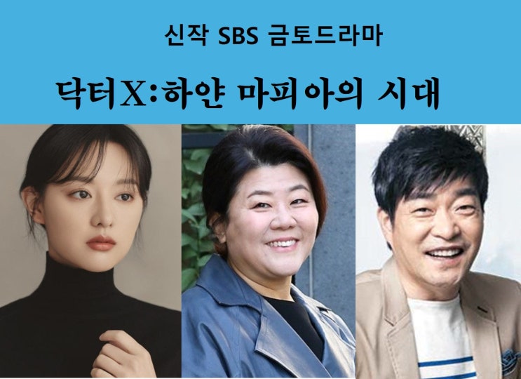 SBS금토 "<b>닥터X</b>:하얀 마피아의 시대" -<b>김지원</b>, <b>이정은</b> (26년... 