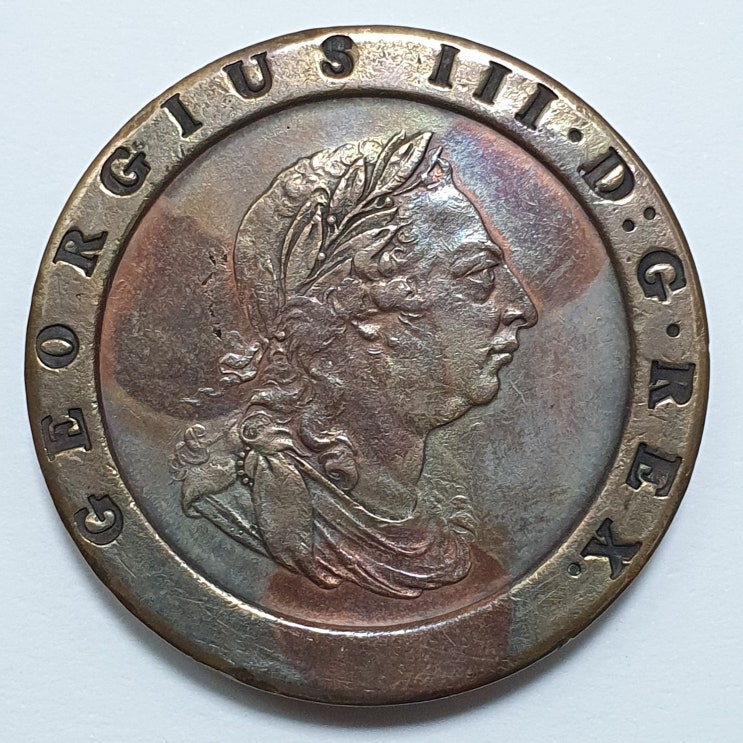 영국 1797년 카트휠 2펜스 동화