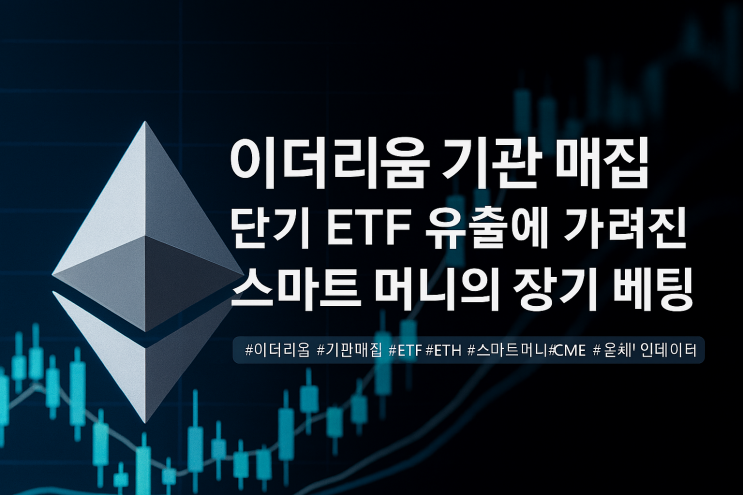  이더리움 기관 매집, 단기 ETF 유출에 가려진 '스마트 머니'의 장기 베팅