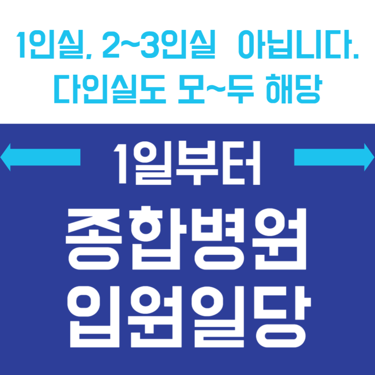   1인실, 다인실도 OK! 종합병원 입원일당 20만원, 첫날부터 120일 보장! 뇌출혈·척추질환 필수 보험!