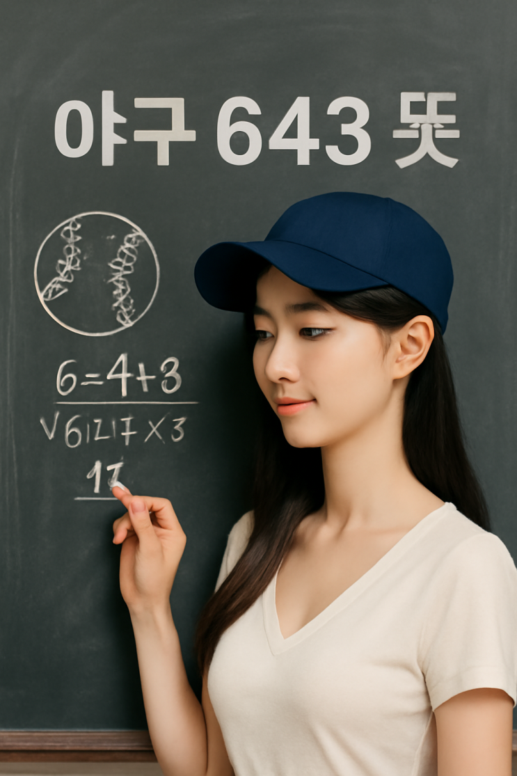  야구에서 643 뜻 : 포지션 숫자