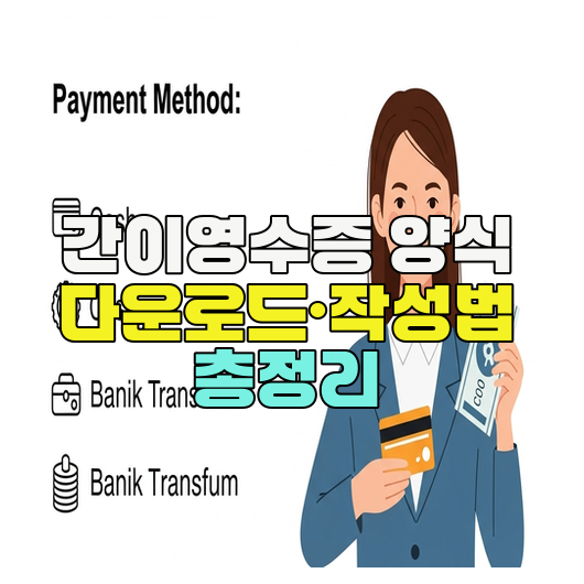  간이영수증 양식 다운로드·작성법 총정리