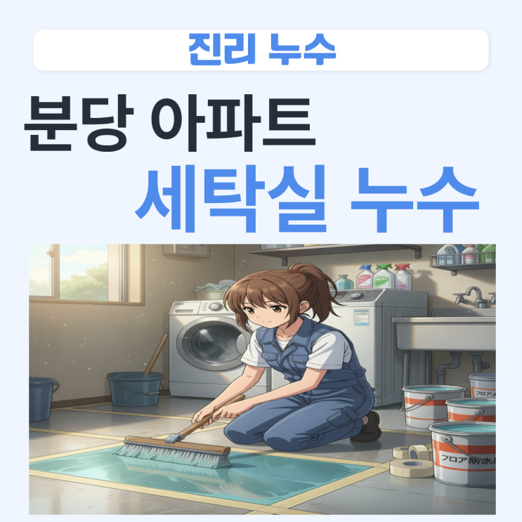  분당 아파트 누수 도촌동 세탁실 방수공사 업체 추천