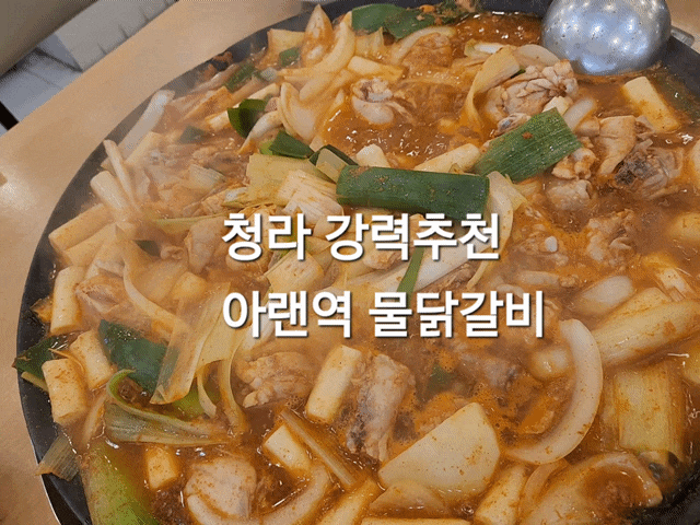  청라 커넬웨이 | 아랜역물닭갈비 서구에서 맛있는집 선정 | 겨울엔 뜨끈한 국물