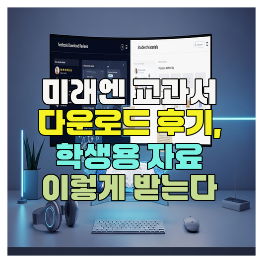  미래엔 교과서 다운로드 후기, 학생용 자료 이렇게 받는다