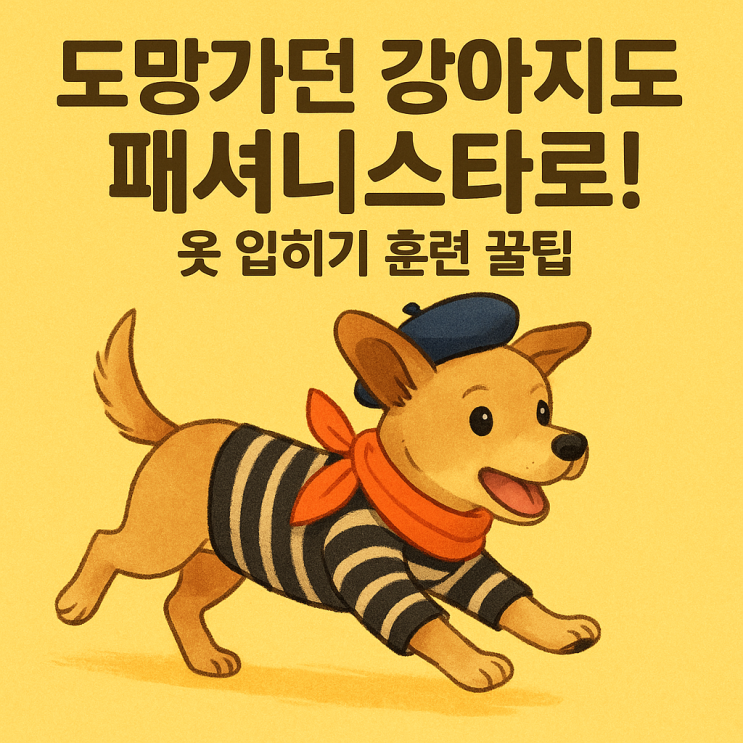   강아지 옷 입히기 훈련법 — 스트레스 없이 즐겁게 입히는 비결