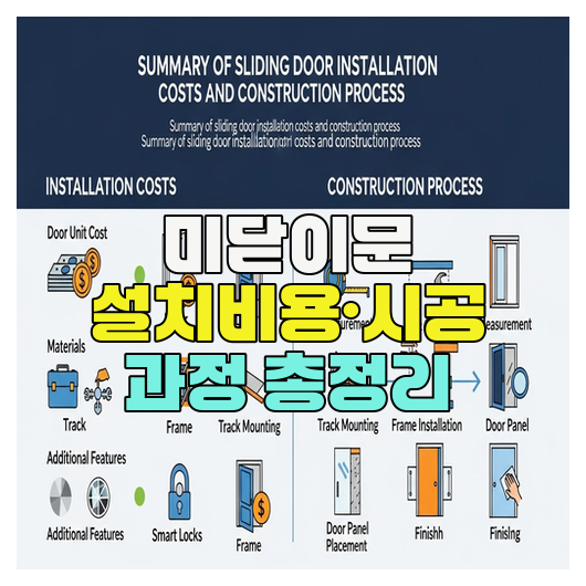  미닫이문 설치비용·시공 과정 총정리
