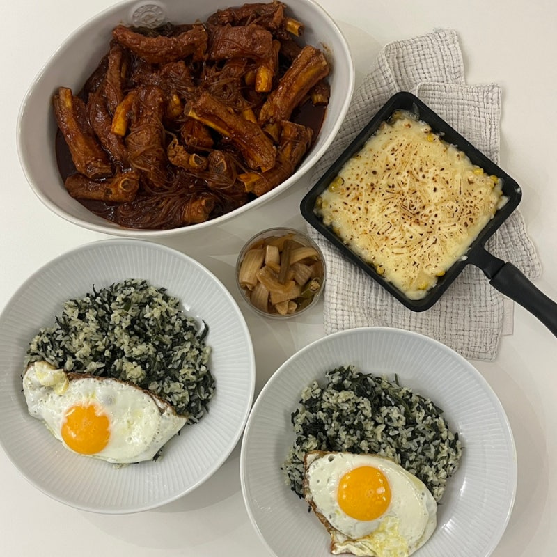 마카롱여사님 레시피 매운등갈비조림 청정원 매운갈비찜 양념 활용한 간편 레시피