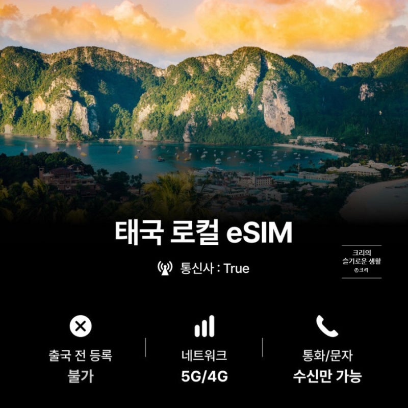 태국 이심 사용법 주의사항 & eSim 설치 삭제 총정리