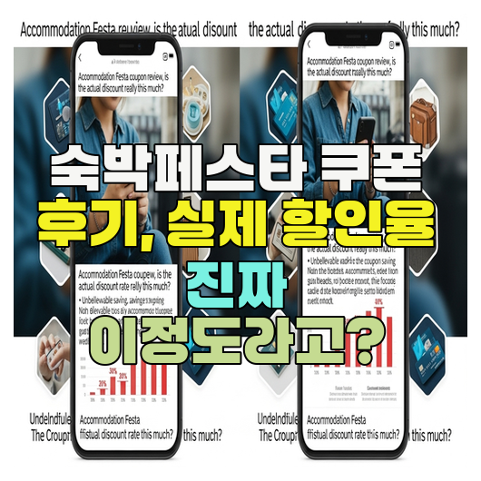  숙박페스타 쿠폰 후기, 실제 할인율 진짜 이정도라고?