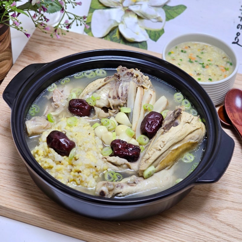 구수한 녹두삼계탕 끓이는법 닭백숙 만들기 재료 약재 레시피