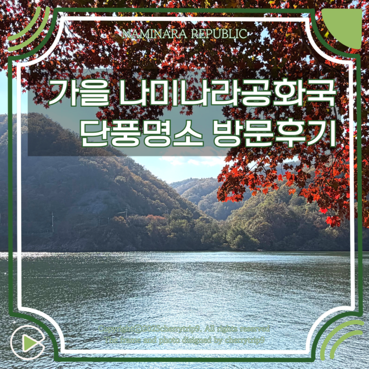  가을 은행 나미나라공화국 단풍명소 남이섬 방문후기