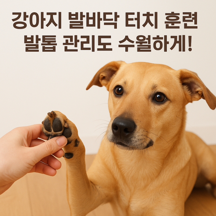   강아지 발바닥 터치 훈련: 기본부터 응용까지!