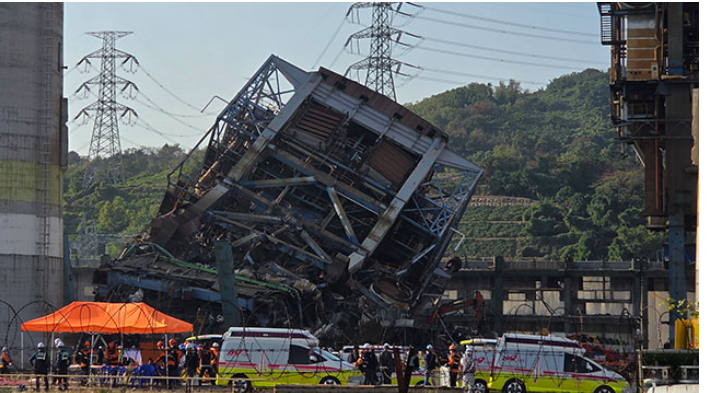 <b>울산화력</b>발전소 <b>붕괴</b>, 매몰자 1명 <b>사망</b> 확인…남은 6명 구조 난항