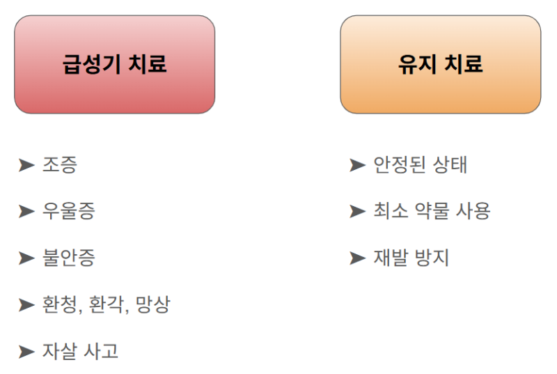 [약] 양극성 장애(조울증) 치료