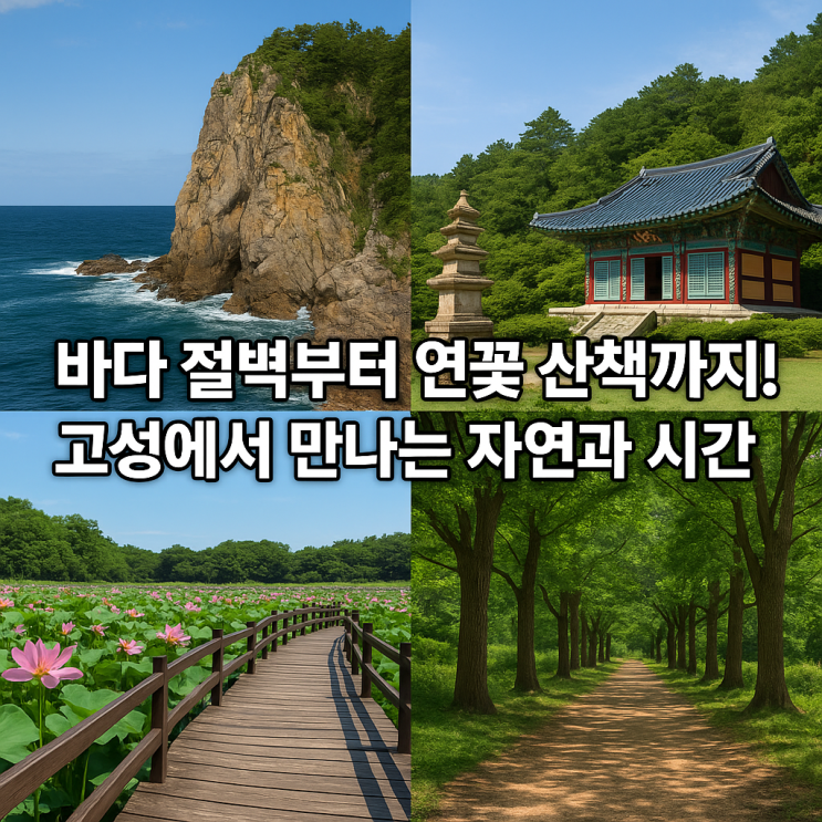  바다+연꽃+공룡까지 한 번에! 경남 고성군 힐링 여행코스