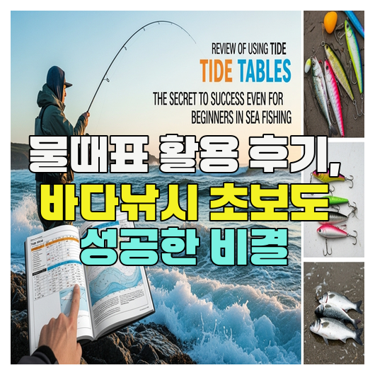  물때표 활용 후기, 바다낚시 초보도 성공한 비결