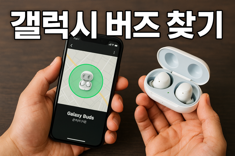 갤럭시 버즈 찾기 분실했을 때 위치 확인하는 방법
