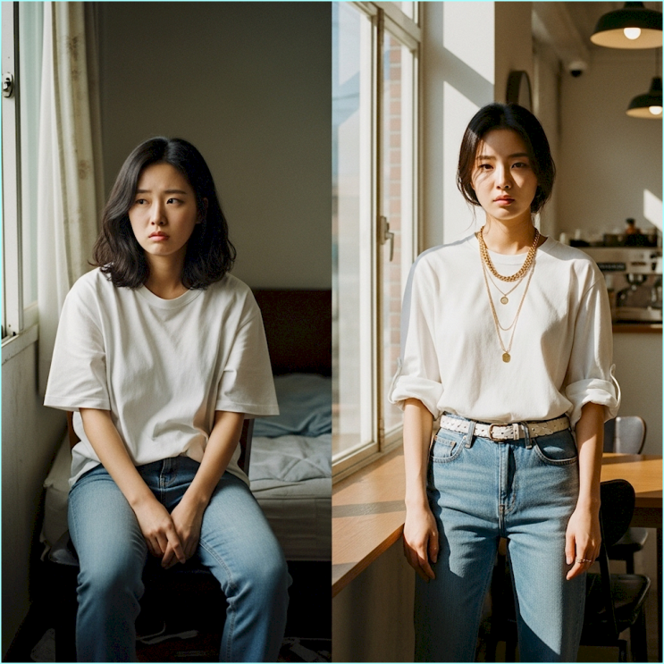  흰 티, 청바지로 일주일 돌려입기 (매일 센스 있다 소리 듣는 7가지 원칙)