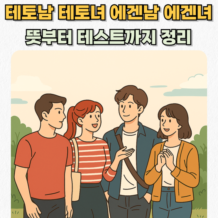  테토남 테토녀 뜻·특징·차이｜에겐남 에겐녀 테스트로 알아보는 나의 유형은?