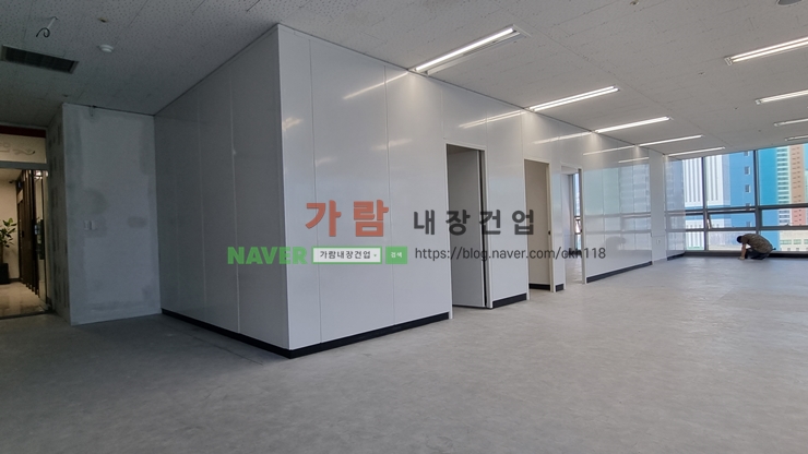  경북 경주시 노서동 상담센터 SGP A-TYPE 칸막이 가벽시공 현장