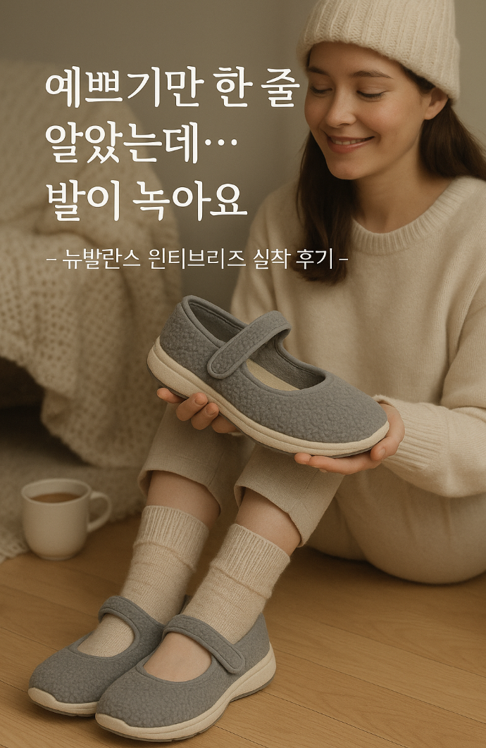  뉴발란스 윈터브리즈 그레이 메리제인 후기 | 겨울 신발의 정답은 이거예요!