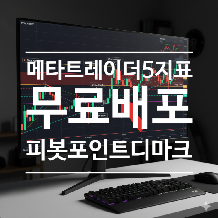  MT5(메타트레이더)용 실전 피봇포인트+DeMark+타겟라인 세팅 (전일 고가·저가 자동 표시) 무료로 배포합니다.