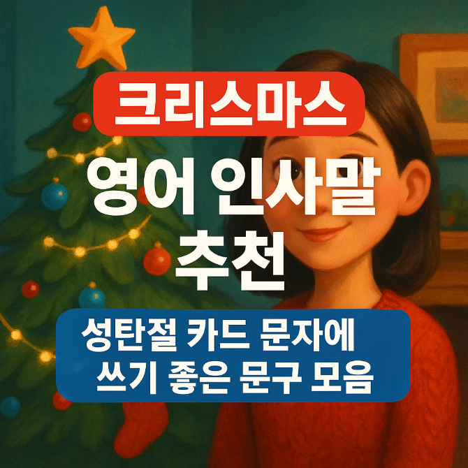  크리스마스 영어 인사말 추천｜성탄절 카드 문자에 쓰기 좋은 문구 모음