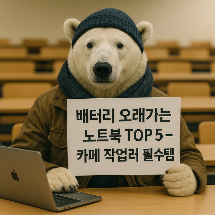  배터리 오래가는 노트북 TOP 5 – 카페 작업러 필수템
