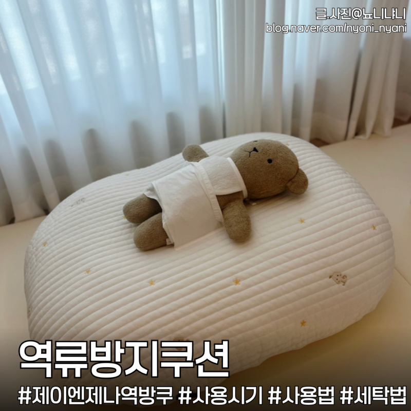 제이앤제나 역류방지쿠션 사용후기ㅣ역방쿠 사용시기, 사용법, 세탁방법