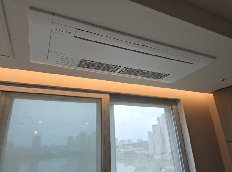 광교 더샵 레이크파크 시스템 에어컨 도색과 세척
