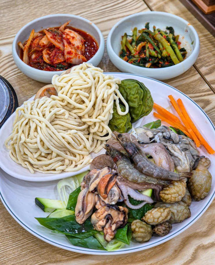  수원 조원동 해물칼국수 맛집 백청우칼국수 후기 주차