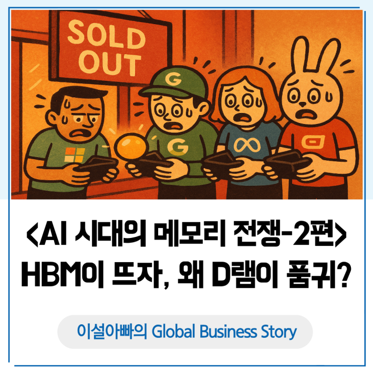  AI 시대의 메모리 전쟁 2편: 왜 HBM이 뜨자 D램이 품귀가 됐을까?