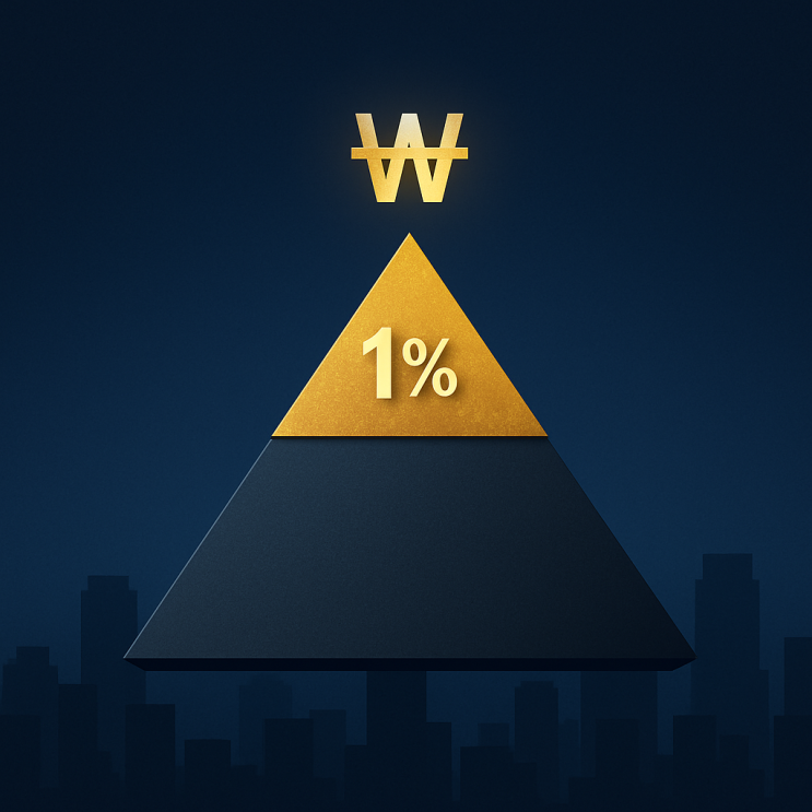  우리나라 상위 1% 자산 얼마인지 알아보니