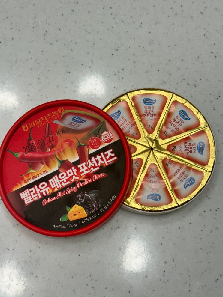  [임실치즈농협] 와인 및 맥주 안주로 강력 추천 <벨라유 매운맛 포션치즈>