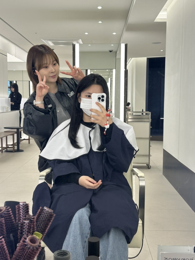  긴머리 레이어드컷 후기 판교역 미용실 준오헤어 판교아브뉴프랑점 by 은하디자이너