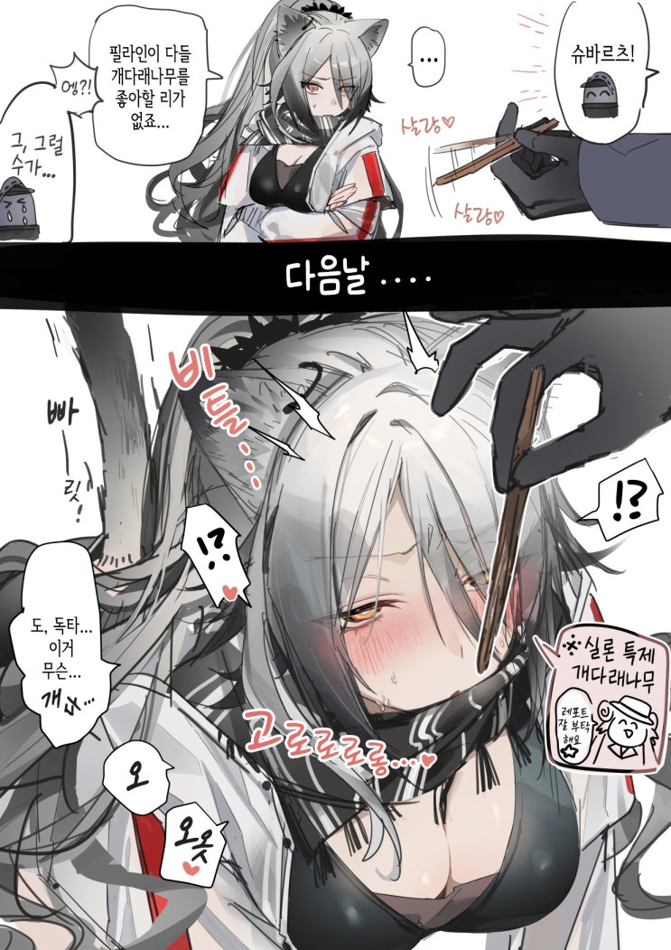  실론 특제 슈바르츠용 개다래나무 - [명일방주 만화][Arknights][웹코믹]