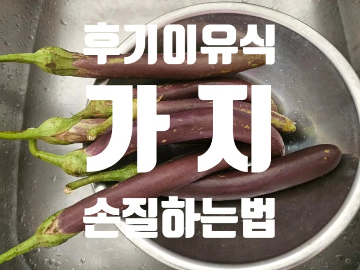  [Rana이유식] 후기이유식 야채: [가지] 손질법