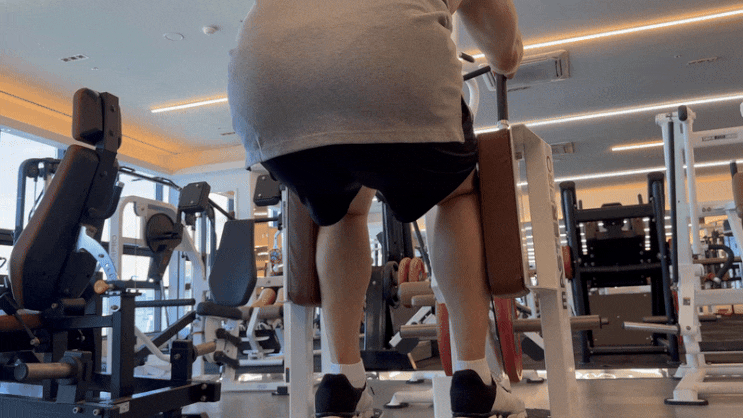  힙업 하체 근육 운동 추천 스탠딩 아웃싸이 머신 사용법 자세 다리 라인 만들기 효과