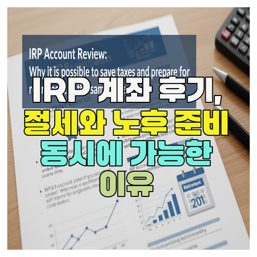  IRP 계좌 후기, 절세와 노후 준비 동시에 가능한 이유