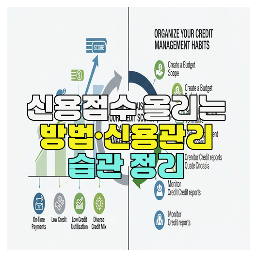  신용점수 올리는 방법·신용관리 습관 정리